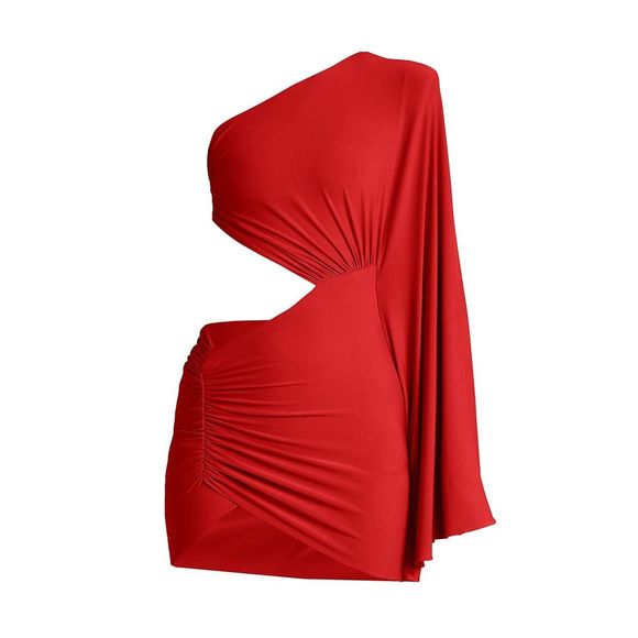 Alexandre VauthierOne-Shoulder & Side Cut-Out Minidress